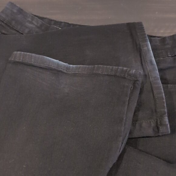 NYDJ Womens Tummy Control Denim Bootcut Jeans Dark Black Wash Slim 4-Way Stretch - Picture 14 of 14